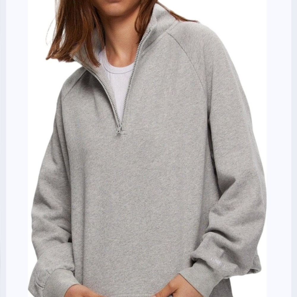 Kuwalla Grey Quarter Zip Sweatshirt